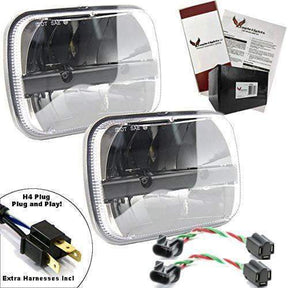 Eagle Lights Complex Reflector 5 x 7 LED Headlight w/ Negative Harness For Toyota Models
