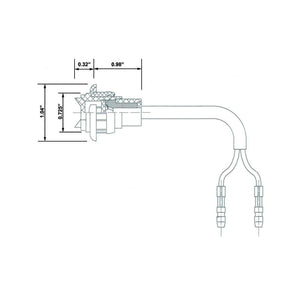 Commercial LED Lighting - Eagle Lights EL07503 3/4" Round LED Lights With Grommet And Plug