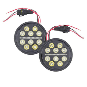4.5” LED Passing Lights - Eagle Lights Slim Line 4.5" Auxiliary / Passing LED Lights For Harley Davidson And Indian Motorcycles - Plug And Play Connection