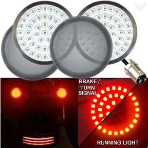 2” LED Rear Turn Signals - Eagle Lights Generation II LED Premium Rear Turn Signals With Halo Running Light