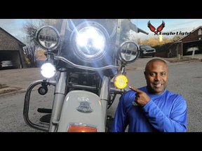 Eagle Lights 3 1/4" Front LED Turn Signal Kit For Harley Davidson Motorcycles - Generation I