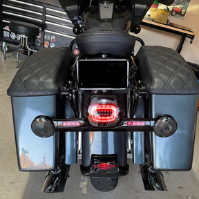 Eagle Lights HALOS Layback LED Tail Light with Turn Signals for Harley Davidson 2021 - Current Low Rider Models