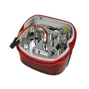 Eagle Lights Flashing Strobe Squareback LED Tail Brake Light Kit for Harley Davidson - with Plate Window