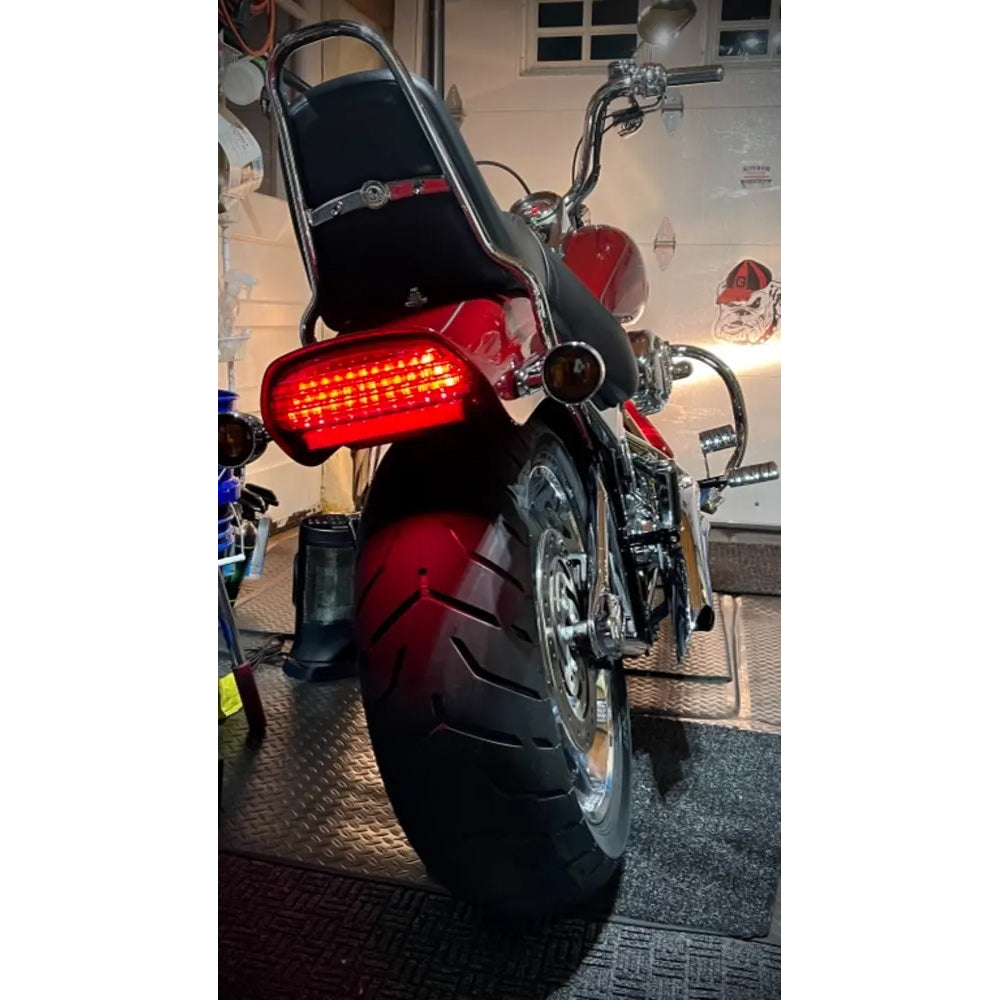 Eagle Lights Bobtail Tri-Bar LED Tail Light with Turn Signals For Harley Davidson '06 - Current Softail FXST, FXSTB, FXSTC, FXSTS and FLSTSB