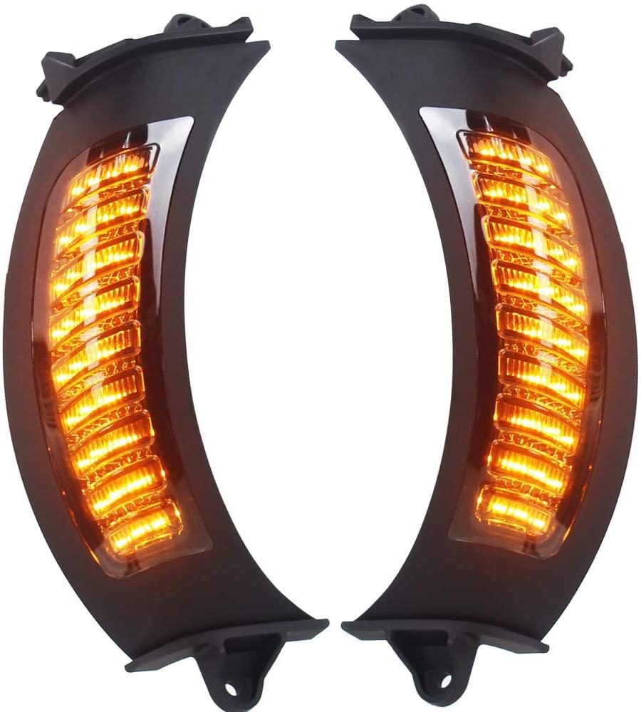 Eagle Lights Vent Insert Midnight Edition LED Running Lights and Turn Signals for Harley Davidson Road Glide Motorcycles